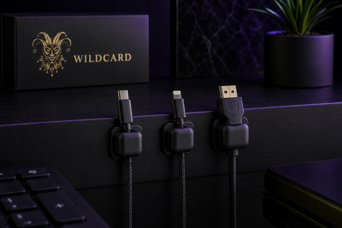 Magnetic Cable Clip Set – Wildcard lifestyle image