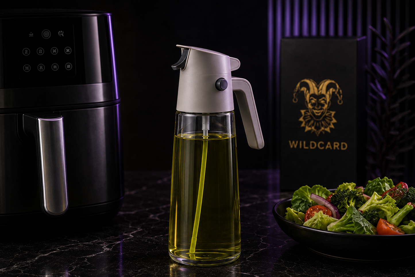 2-in-1 Oil Sprayer & Pourer – Wildcard lifestyle image