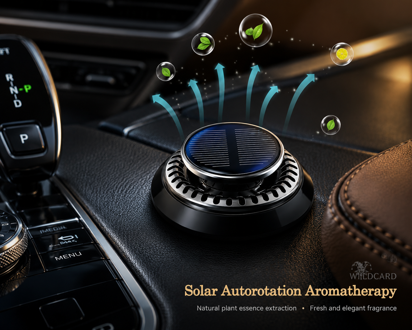 Solar Rotating Car Air Freshener