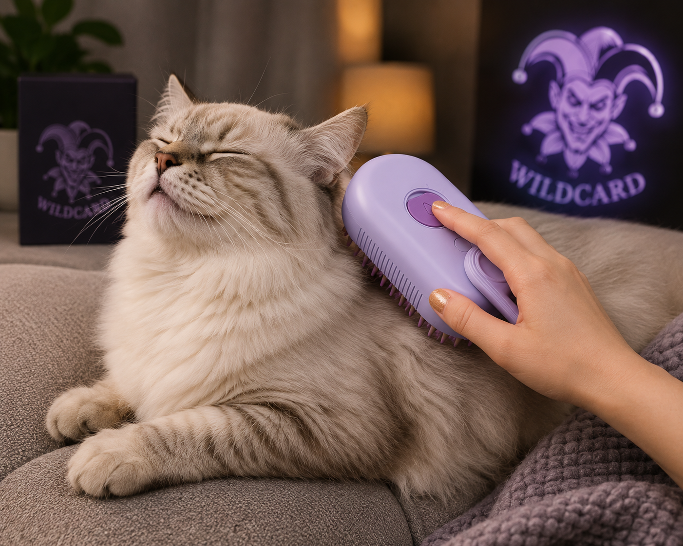 Steam Pet Grooming Brush