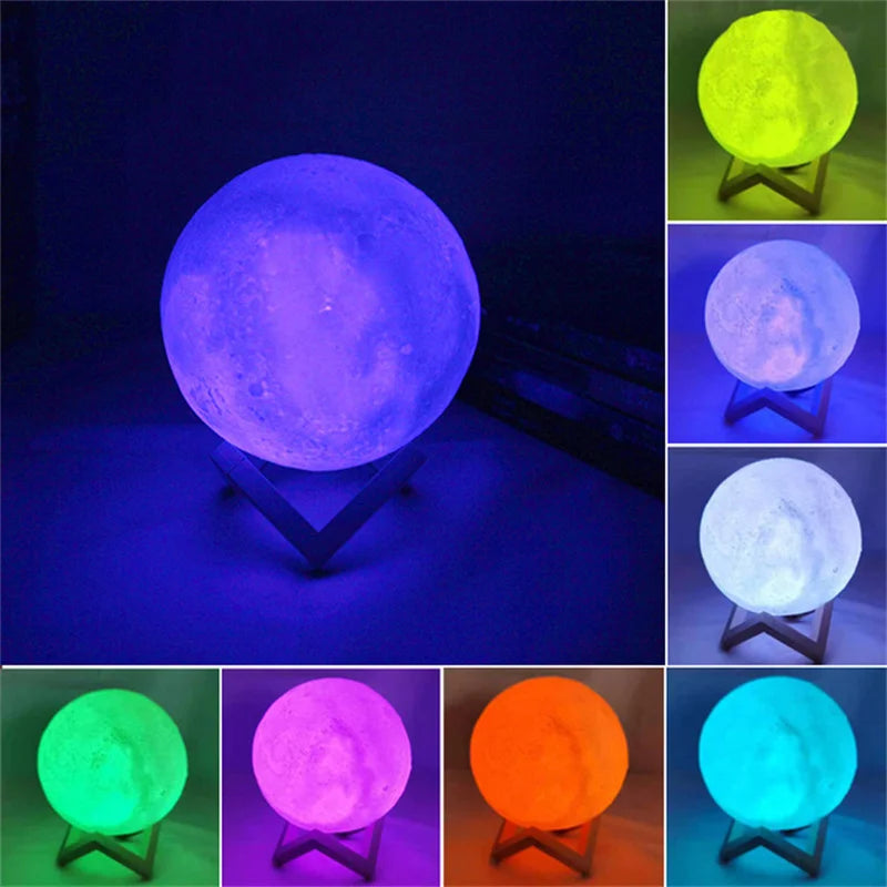 3D Moon Lamp Night Light