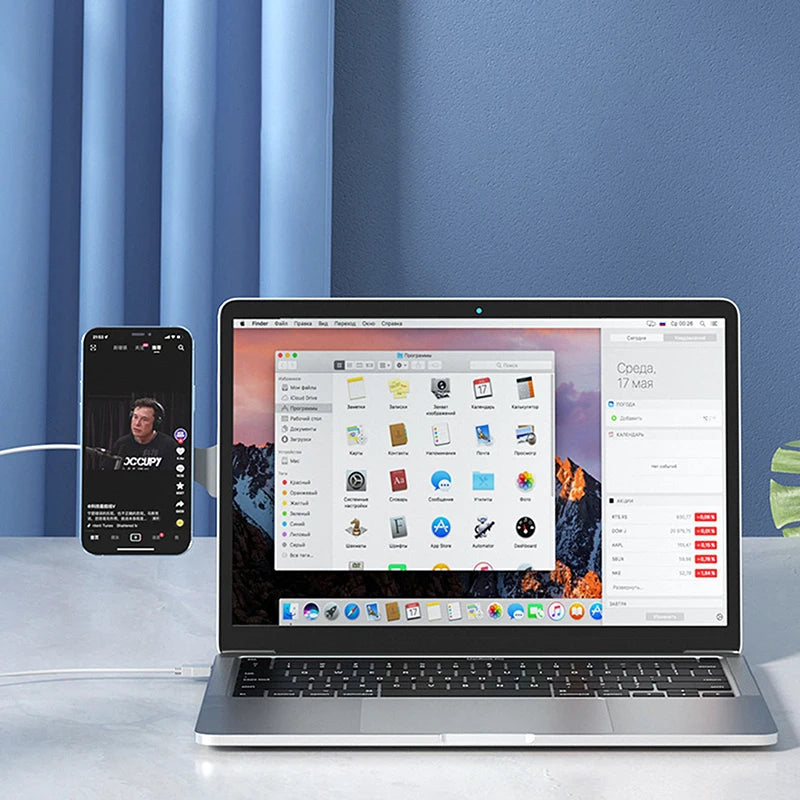 Magnetic Laptop Phone Holder