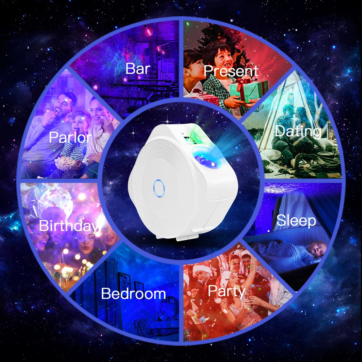 Smart Galaxy Projector Light