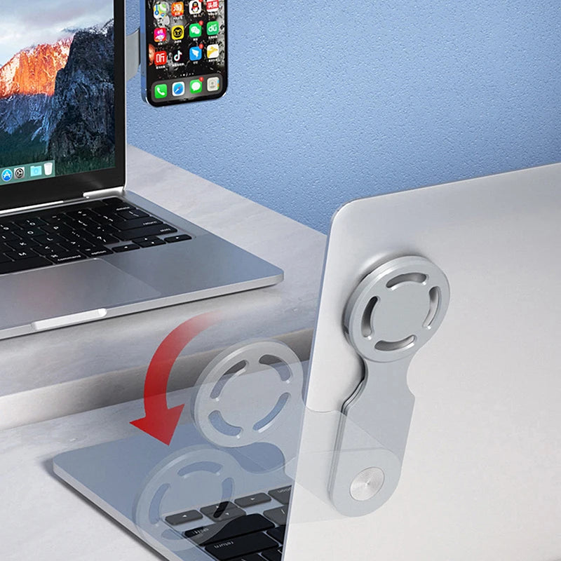 Magnetic Laptop Phone Holder