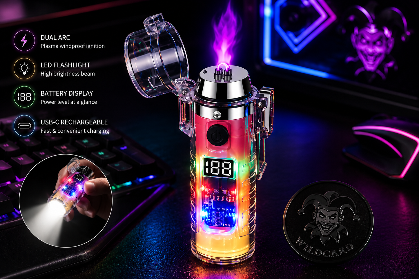 Transparent Arc Lighter