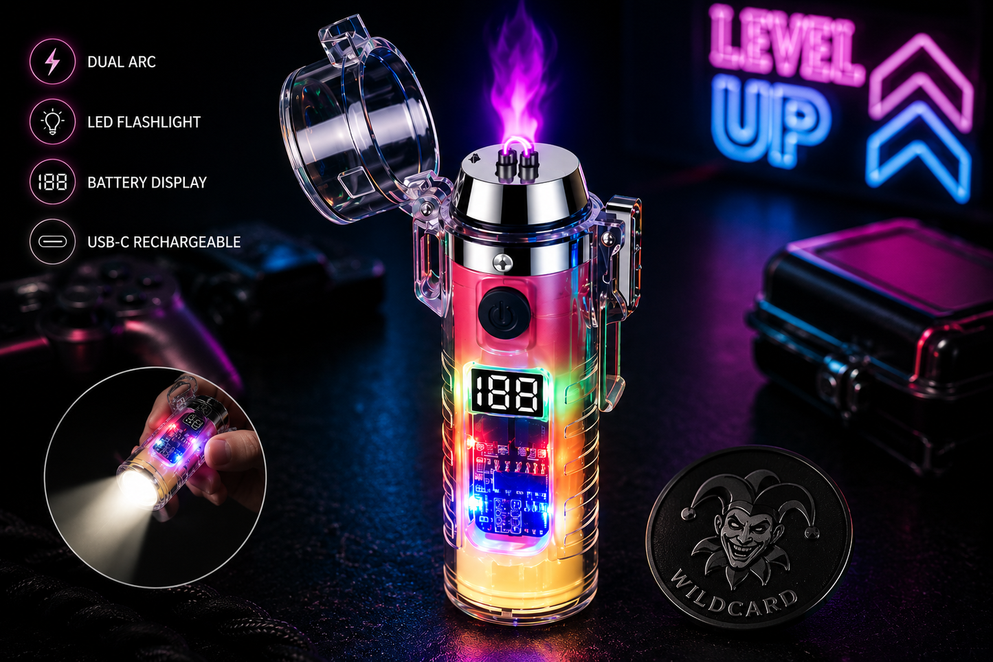 Transparent Arc Lighter