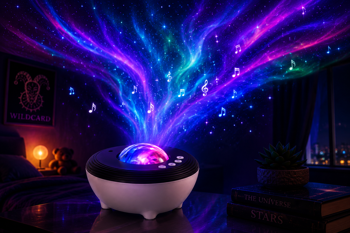 Aurora Galaxy Projector Speaker