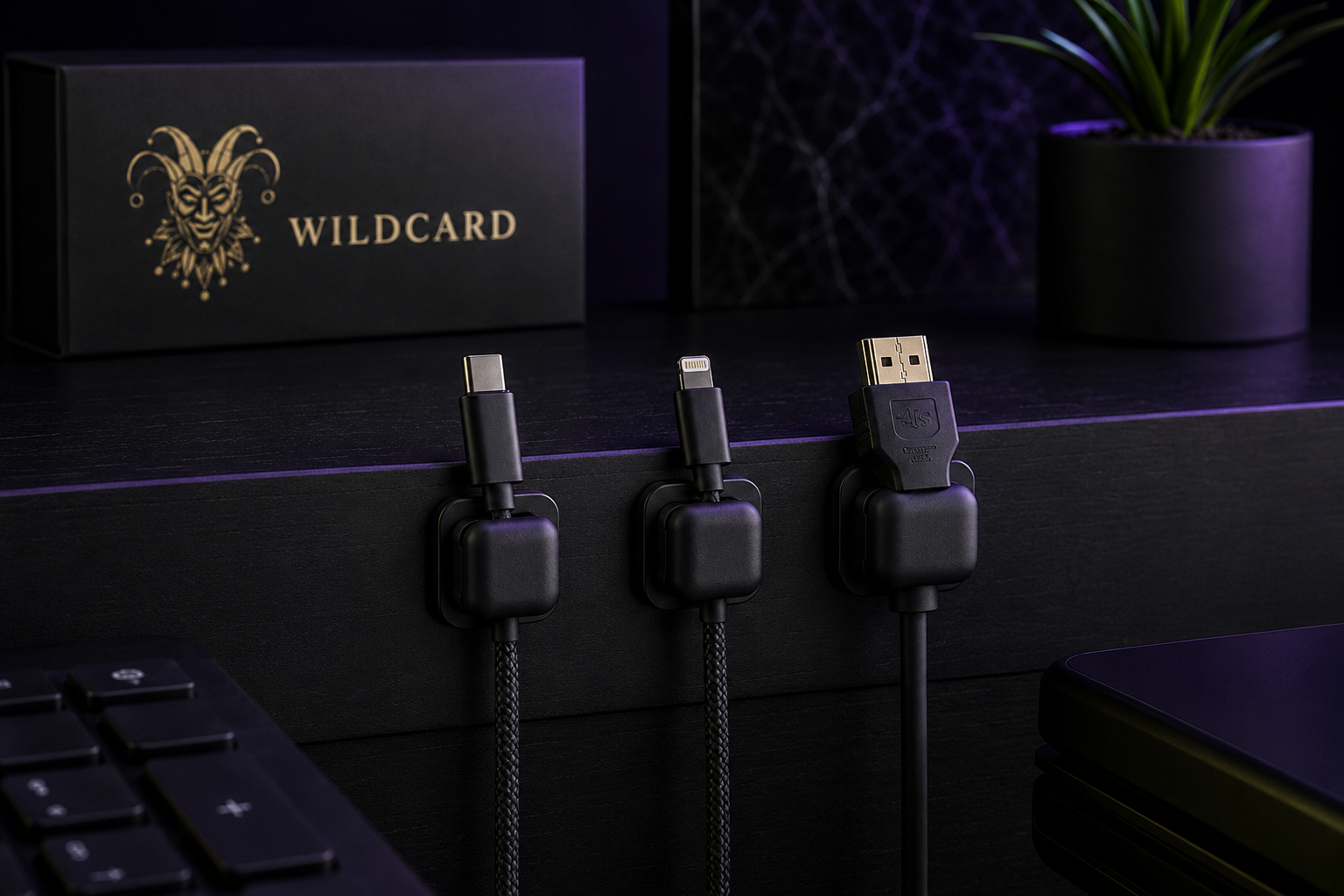 Magnetic Cable Clip Set – Wildcard lifestyle image